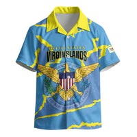 Personalized US Virgin Islands Kid Hawaiian Shirt Grunge Stylized