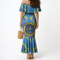 Personalized US Virgin Islands Mermaid Dress Grunge Stylized