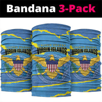 US Virgin Islands Neck Gaiter Grunge Stylized