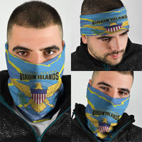 US Virgin Islands Neck Gaiter Grunge Stylized