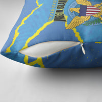 US Virgin Islands Pillow Cover Grunge Stylized