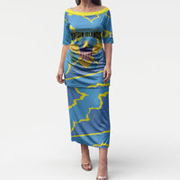 Personalized US Virgin Islands Puletasi Grunge Stylized