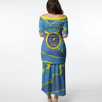 Personalized US Virgin Islands Puletasi Grunge Stylized