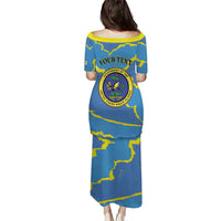 Personalized US Virgin Islands Puletasi Grunge Stylized