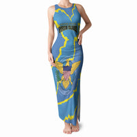 Personalized US Virgin Islands Tank Maxi Dress Grunge Stylized