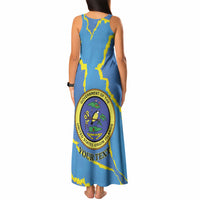 Personalized US Virgin Islands Tank Maxi Dress Grunge Stylized