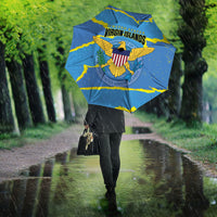 US Virgin Islands Umbrella Grunge Stylized