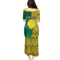 South Africa Puletasi Springbok and Proteas African Pattern - Wonder Print Shop