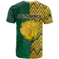 South Africa T Shirt Springbok and Proteas African Pattern - Wonder Print Shop