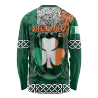 Ireland Long Sleeve Shirt Irish Shamrock Mix Celtic Knotwork Pattern LT01