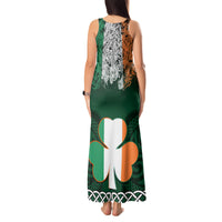 Ireland Tank Maxi Dress Irish Shamrock Mix Celtic Knotwork Pattern - Wonder Print Shop