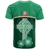 Ireland T Shirt Irish Shamrock Harp Mix Celtic Pattern - Wonder Print Shop