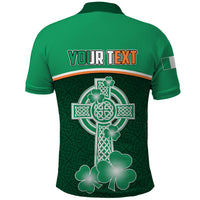 Personalised Ireland Polo Shirt Irish Shamrock Harp Mix Celtic Pattern - Wonder Print Shop