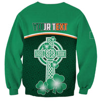 Personalised Ireland Sweatshirt Irish Shamrock Harp Mix Celtic Pattern - Wonder Print Shop