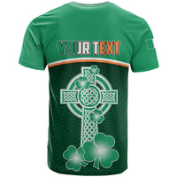 Personalised Ireland T Shirt Irish Shamrock Harp Mix Celtic Pattern - Wonder Print Shop