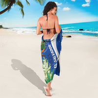 El Salvador Independence Day Sarong Flor De Izote With Turquoise Browed Motmot - Wonder Print Shop