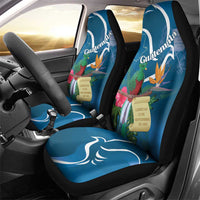 Guatemala Independence Day Car Seat Cover Quetzal Tropical Flower - Wonder Print Shop