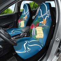 Guatemala Independence Day Car Seat Cover Quetzal Tropical Flower - Wonder Print Shop