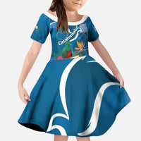 Guatemala Independence Day Family Matching Puletasi and Hawaiian Shirt Quetzal Tropical Flower - Wonder Print Shop