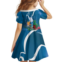 Guatemala Independence Day Family Matching Puletasi and Hawaiian Shirt Quetzal Tropical Flower - Wonder Print Shop