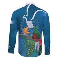 Guatemala Independence Day Family Matching Puletasi and Hawaiian Shirt Quetzal Tropical Flower - Wonder Print Shop