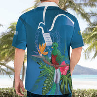 Guatemala Independence Day Hawaiian Shirt Quetzal Tropical Flower - Wonder Print Shop