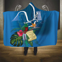 Guatemala Independence Day Hooded Blanket Quetzal Tropical Flower