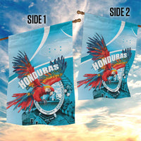 Honduras Independence Day Garden Flag Scarlet Macaw Sky Blue - Wonder Print Shop