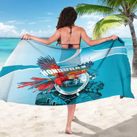 Honduras Independence Day Sarong Scarlet Macaw Sky Blue - Wonder Print Shop