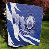 Honduras Quilt Coat of Arms Orchid Navy Blue - Wonder Print Shop