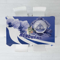 Honduras Tablecloth Coat of Arms Orchid Navy Blue - Wonder Print Shop