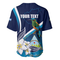 Nicaragua Independence Day Baseball Jersey Motmot Plumeria Floral - Wonder Print Shop