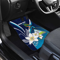 Nicaragua Independence Day Car Mats Motmot Plumeria Floral - Wonder Print Shop