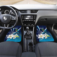 Nicaragua Independence Day Car Mats Motmot Plumeria Floral - Wonder Print Shop