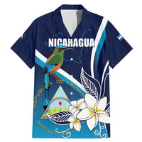 Nicaragua Independence Day Family Matching Mermaid Dress and Hawaiian Shirt Motmot Plumeria Floral - Wonder Print Shop
