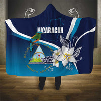Nicaragua Independence Day Hooded Blanket Motmot Plumeria Floral