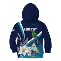 Nicaragua Independence Day Kid Hoodie Motmot Plumeria Floral - Wonder Print Shop