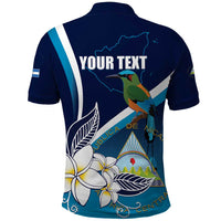 Nicaragua Independence Day Polo Shirt Motmot Plumeria Floral - Wonder Print Shop