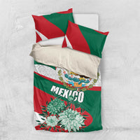 Mexico Independence Day Bedding Set Dahlia Flower Aztec Pattern - Wonder Print Shop