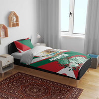 Mexico Independence Day Bedding Set Dahlia Flower Aztec Pattern - Wonder Print Shop