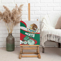 Mexico Independence Day Canvas Wall Art Dahlia Flower Aztec Pattern - Wonder Print Shop