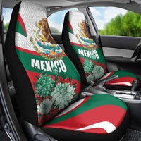 Mexico Independence Day Car Seat Cover Dahlia Flower Aztec Pattern - Wonder Print Shop