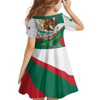 Mexico Independence Day Family Matching Off Shoulder Maxi Dress and Hawaiian Shirt Dahlia Flower Aztec Pattern - Wonder Print Shop