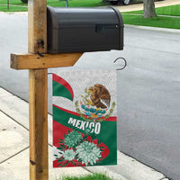 Mexico Independence Day Garden Flag Dahlia Flower Aztec Pattern - Wonder Print Shop