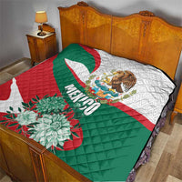 Mexico Independence Day Quilt Dahlia Flower Aztec Pattern - Wonder Print Shop