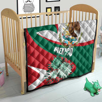 Mexico Independence Day Quilt Dahlia Flower Aztec Pattern - Wonder Print Shop