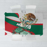 Mexico Independence Day Tablecloth Dahlia Flower Aztec Pattern - Wonder Print Shop