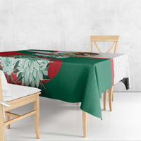 Mexico Independence Day Tablecloth Dahlia Flower Aztec Pattern - Wonder Print Shop