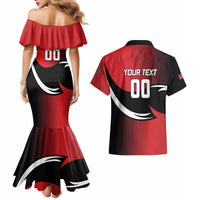Custom Trinbago Cricket Knight Riders Couples Matching Mermaid Dress and Hawaiian Shirt We Are TKR - Wonder Print Shop