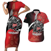 Custom Trinbago Cricket Knight Riders Couples Matching Short Sleeve Bodycon Dress and Hawaiian Shirt We Are TKR - Wonder Print Shop